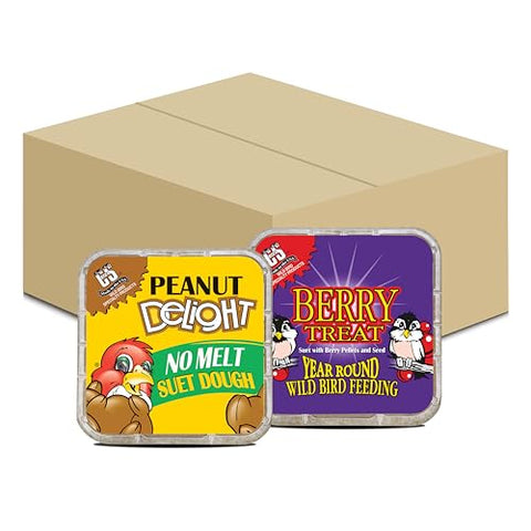 C&S Suet Variety Value Pack attracts diverse birds at a backyard buffet