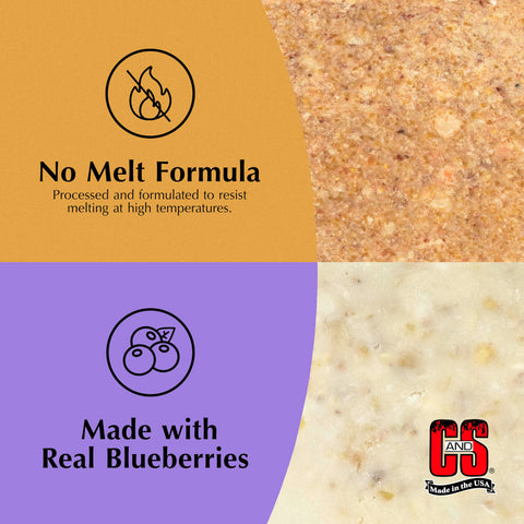 C&S Suet Variety Value Pack no-melt formula shown for warm-weather feeding