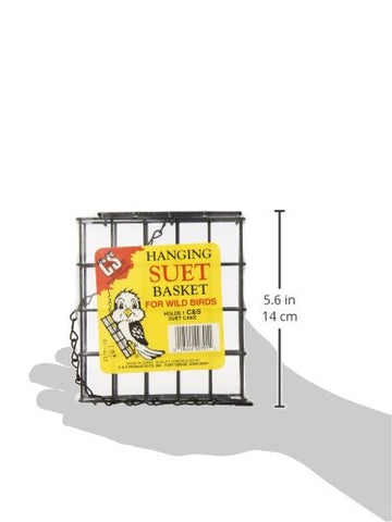 C&S suet basket holds suet cake and fruit for versatile feeding
