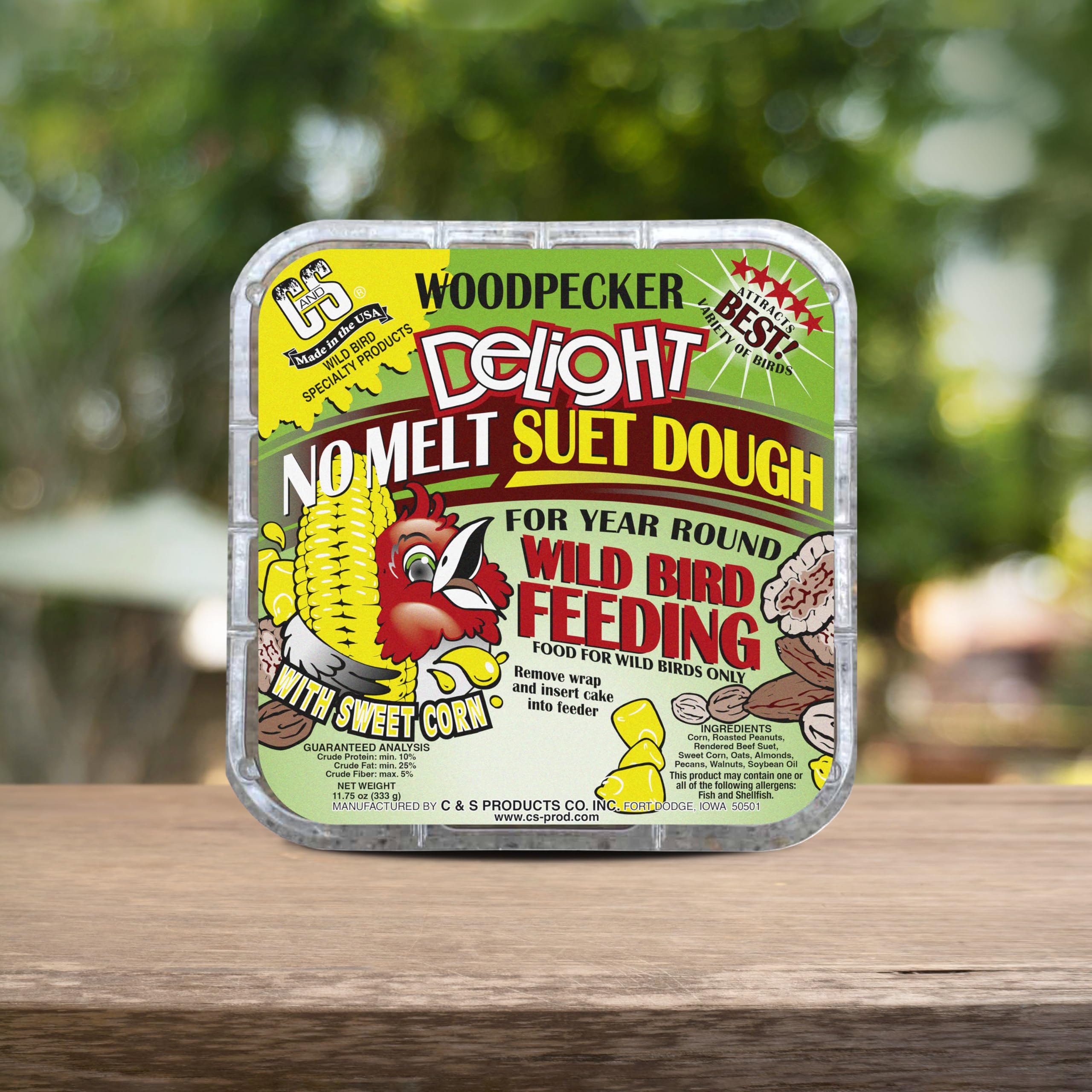 CS Woodpecker Delight hot pepper flavor option for birds.