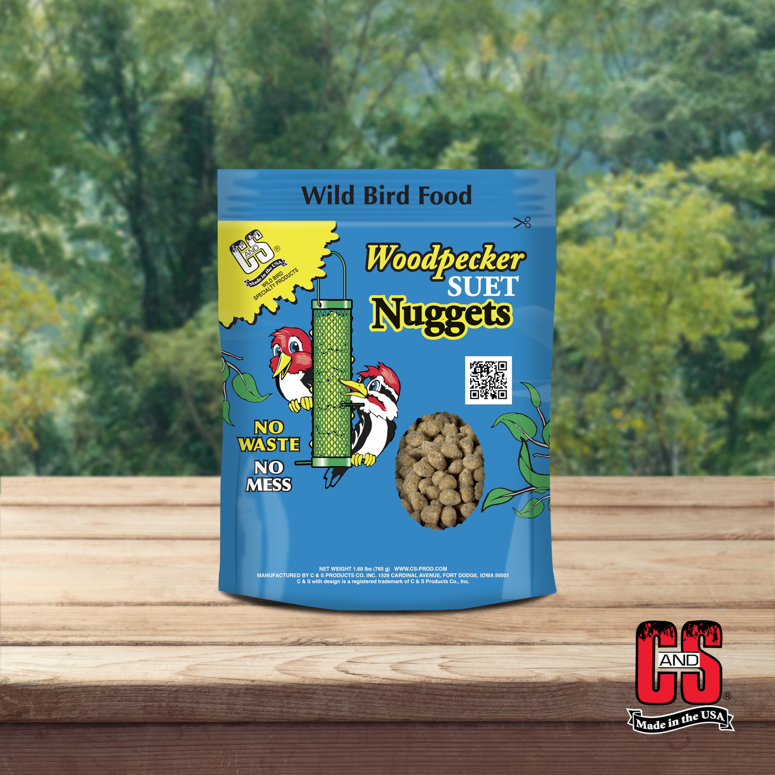 Economical choice for wild bird feeders with C&S Woodpecker Suet Nuggets