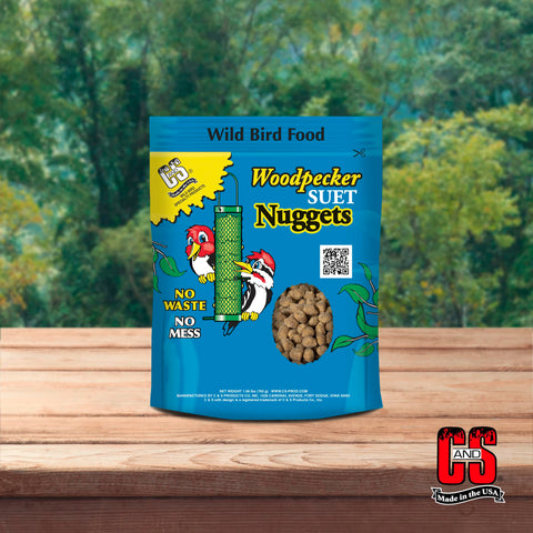 Economical choice for wild bird feeders with C&S Woodpecker Suet Nuggets
