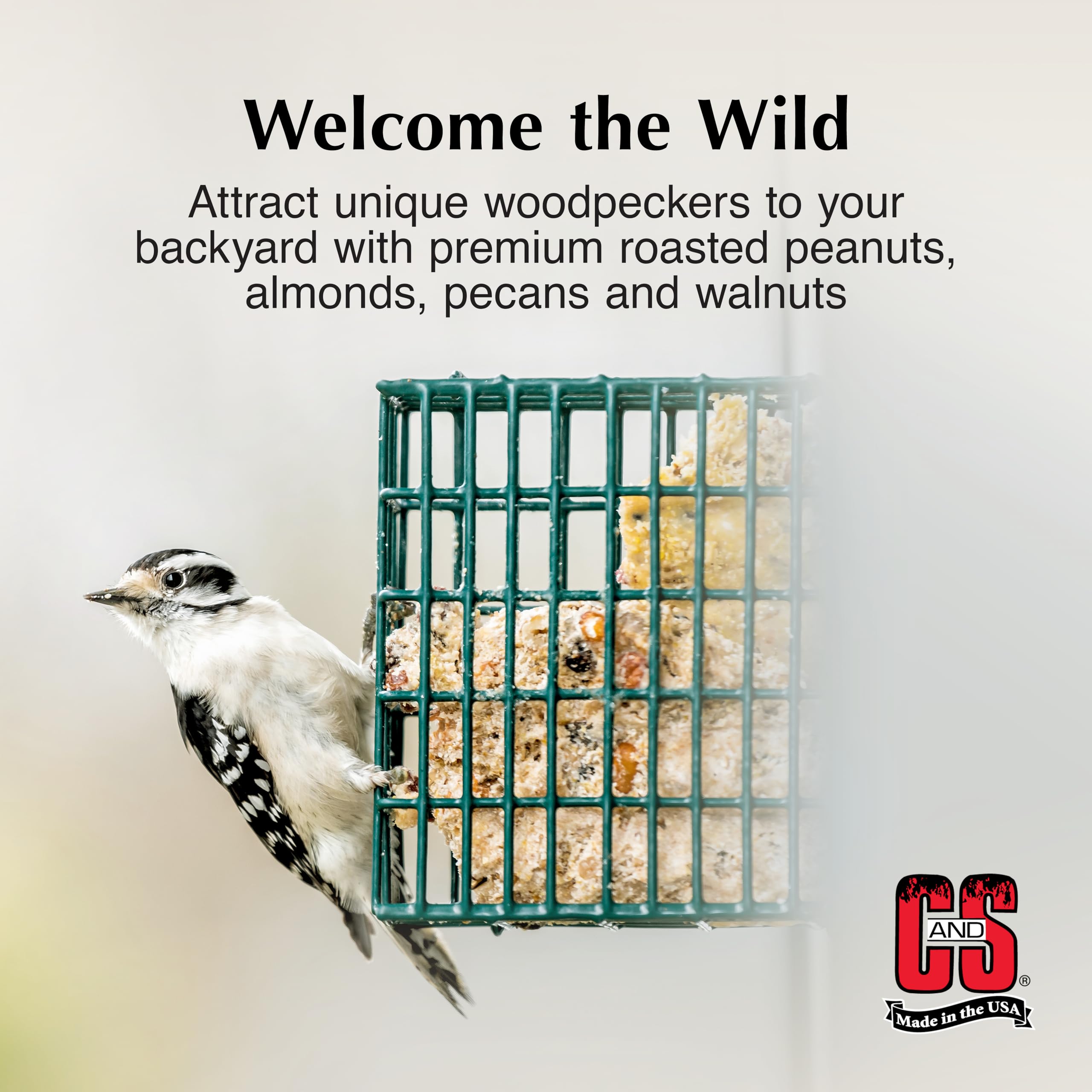 C&S Woodpecker Suet Treat made in the USA inspires trust.