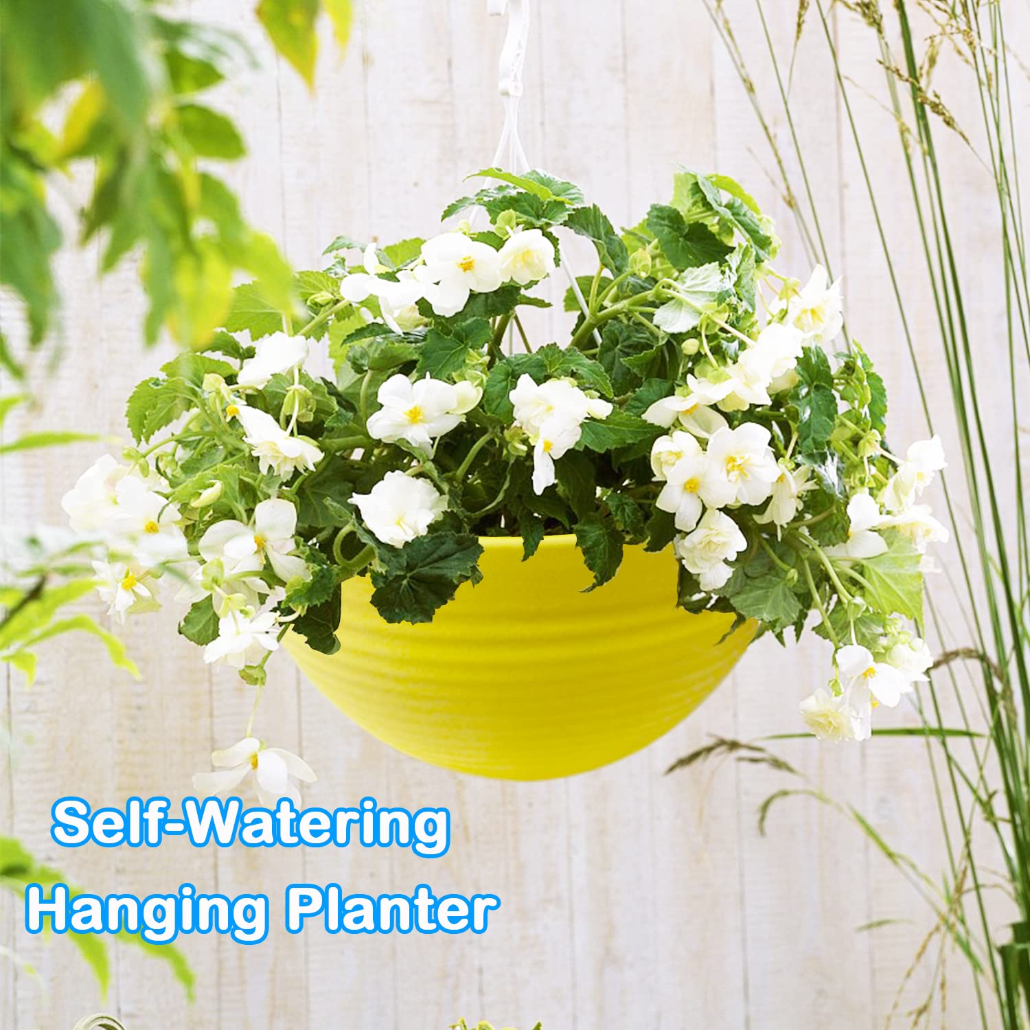 Cshangzei pink self-watering hanging planter kit for windowsills and desk greenery.