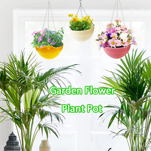 Cshangzei yellow self-watering hanging planter adds sunshine energy for succulents and herbs.