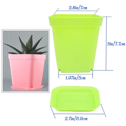 Cshangzei pots with saucers prevent spills, perfect for balconies or windowsills