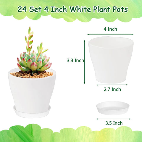 Cshangzei white plastic planter close-up highlighting lightweight durability for easy handling.