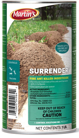 CSI Surrender Fire Ant Killer 1 lb can for outdoor mound treatment and drench options