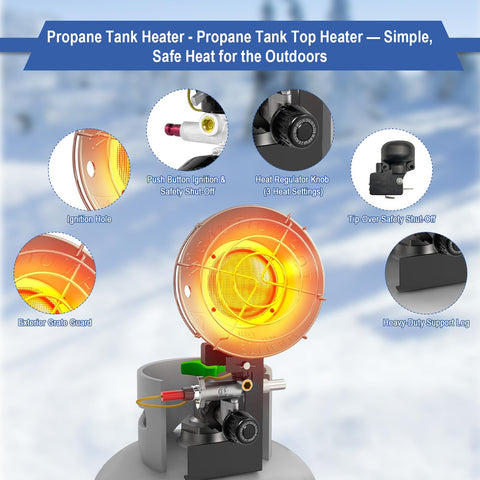 CSZKJXPA easy ignition with side holes for quick match-light start