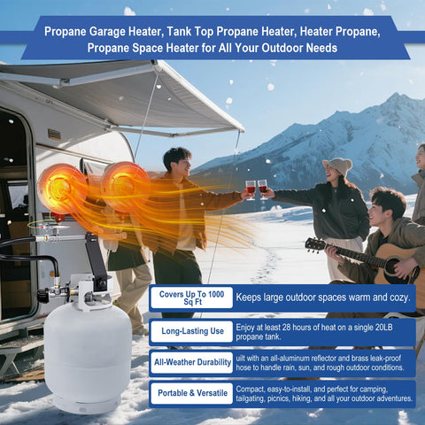 CSZKJXPA versatile heater suitable for patio, camping, and garage use