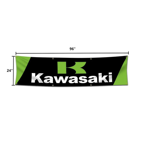 Ctemnpho flag banner green decor for garage or dorm, vibrant color retention