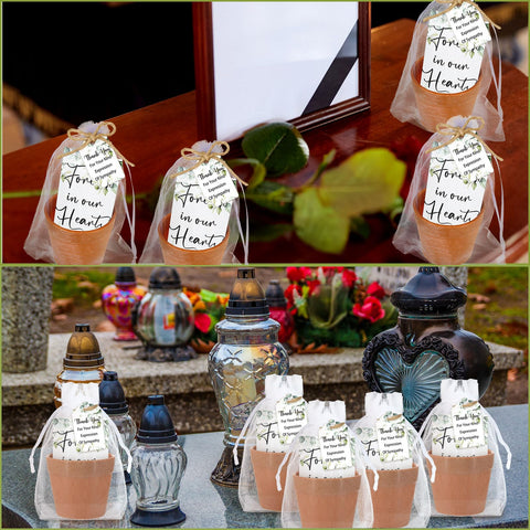Ctosree eucalyptus-pattern card adds refined elegance to memorial gifts.