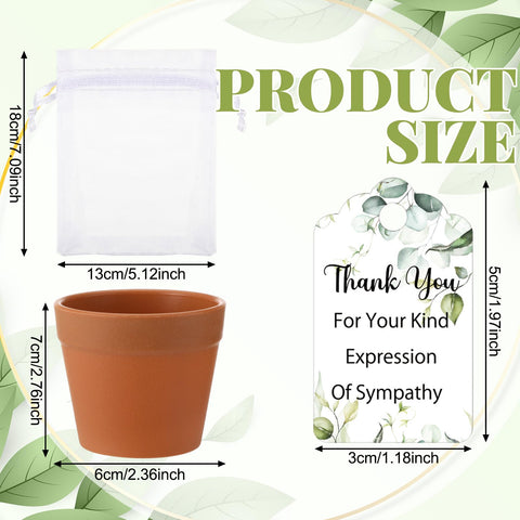 Ctosree mini potted plant offers a lasting tribute guests can nurture.