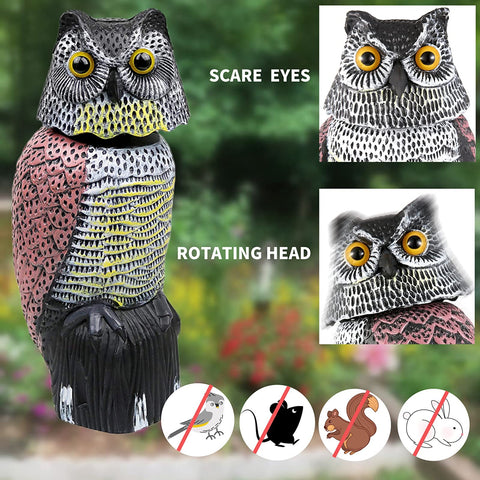 CTREE Owl Decoys garden protection for crops and decorative spaces