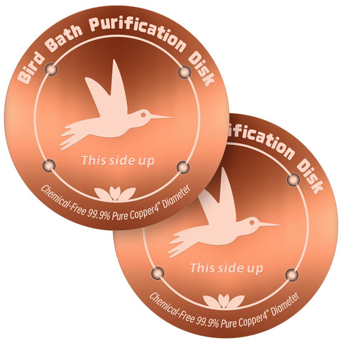CTTZCKJ copper bird bath disk 4-inch for clear water and bird appeal
