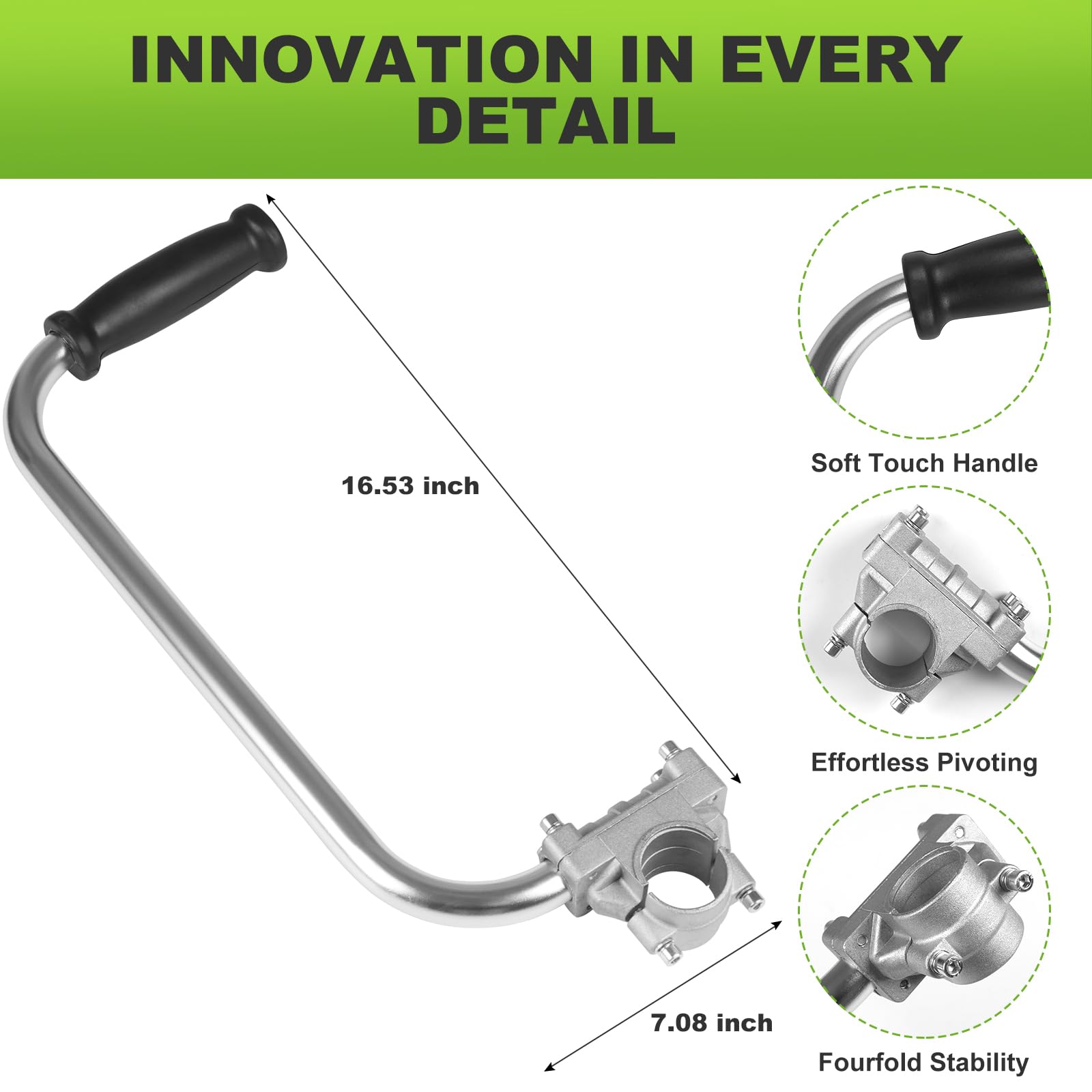 CTZYRR ergonomic grip on the trimmer handle enhances comfort during trimming.