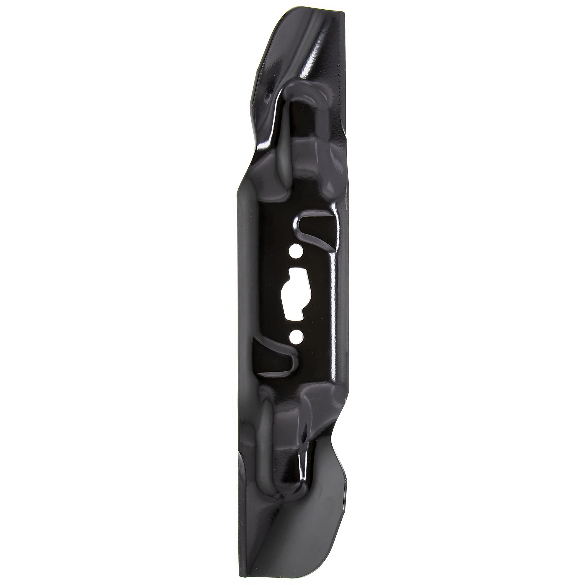 Cub Cadet 742P05094 high-lift blade side view enhances lift and debris pickup.