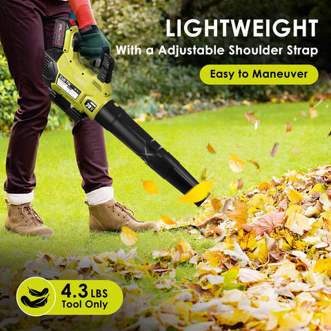 Low-noise operation from Cub Tik cordless blower for neighbors