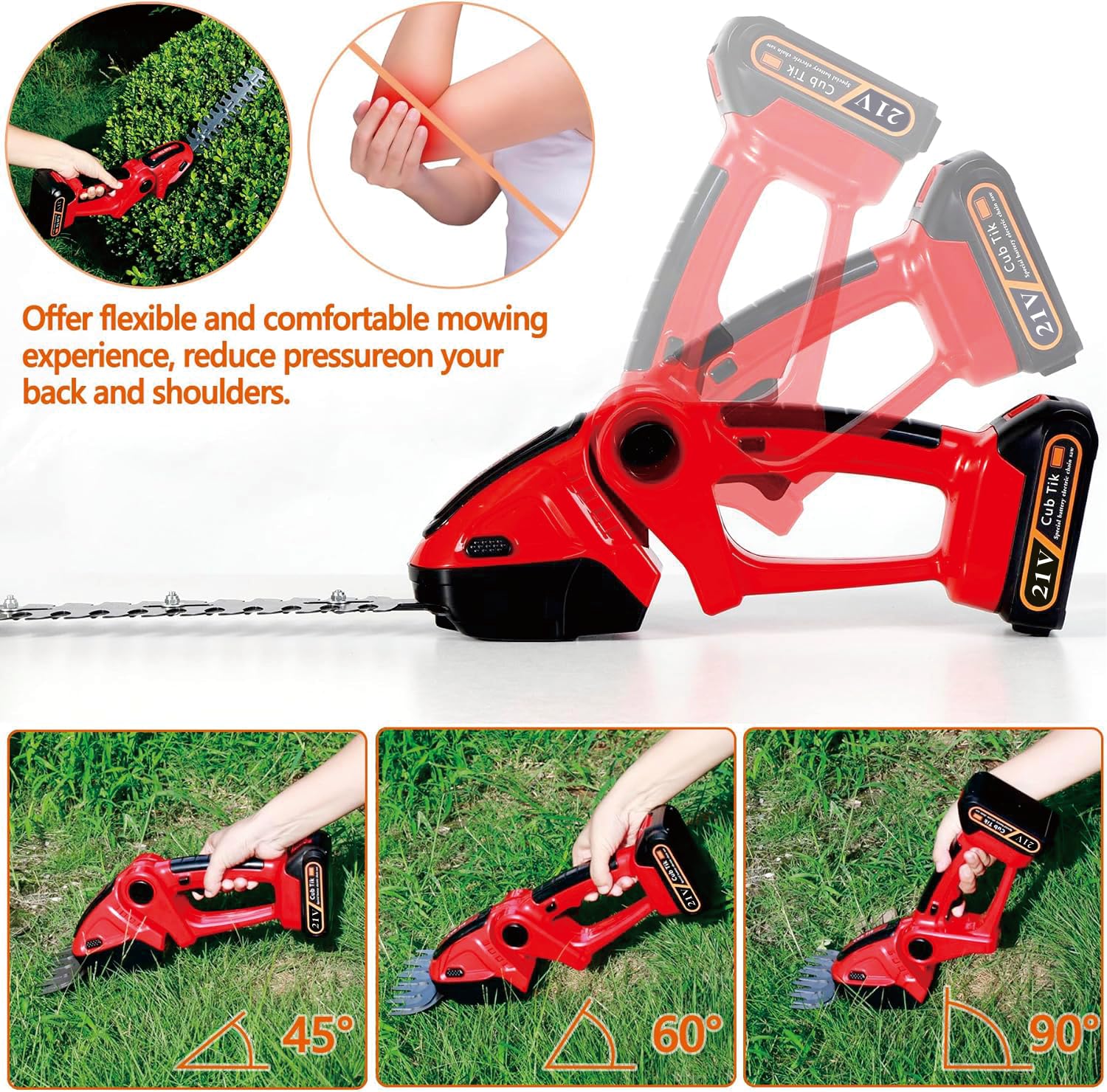 Cub Tik lightweight design at 1.54 lb reduces fatigue.