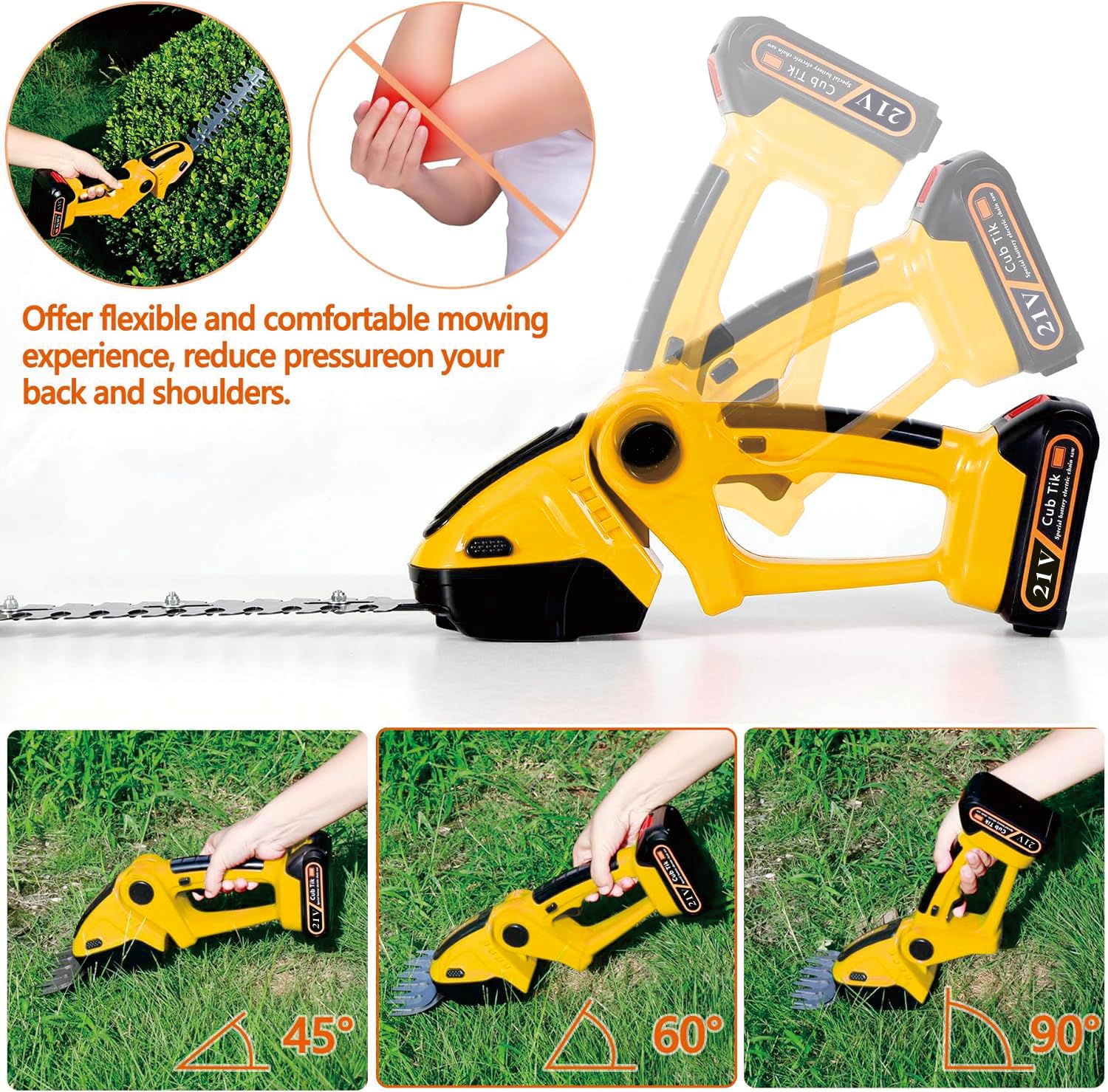 Cub Tik 5-inch blade for precise grass cuts and edging.