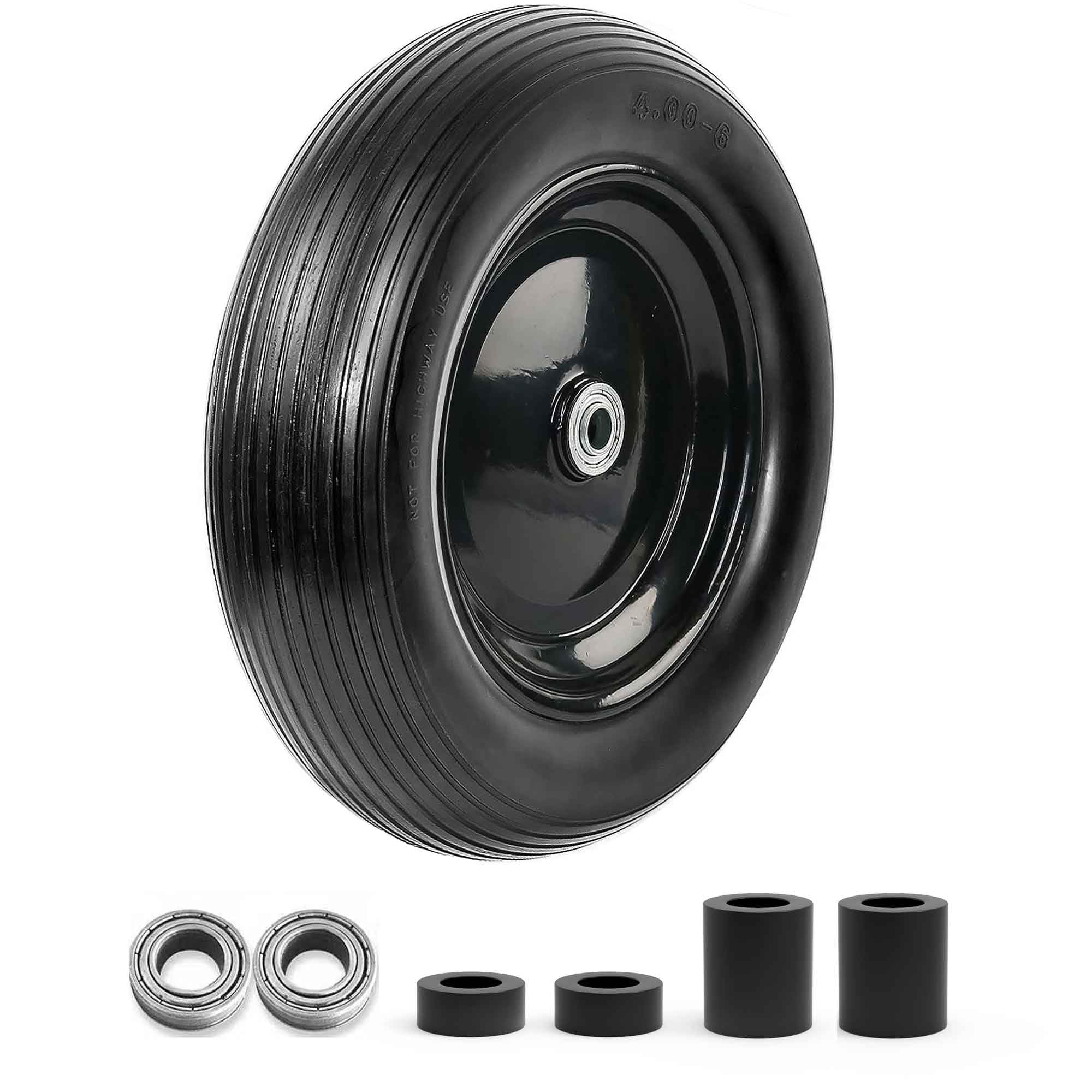 Cubesprings 13-inch wheelbarrow tire with flat-free design for maintenance-free use