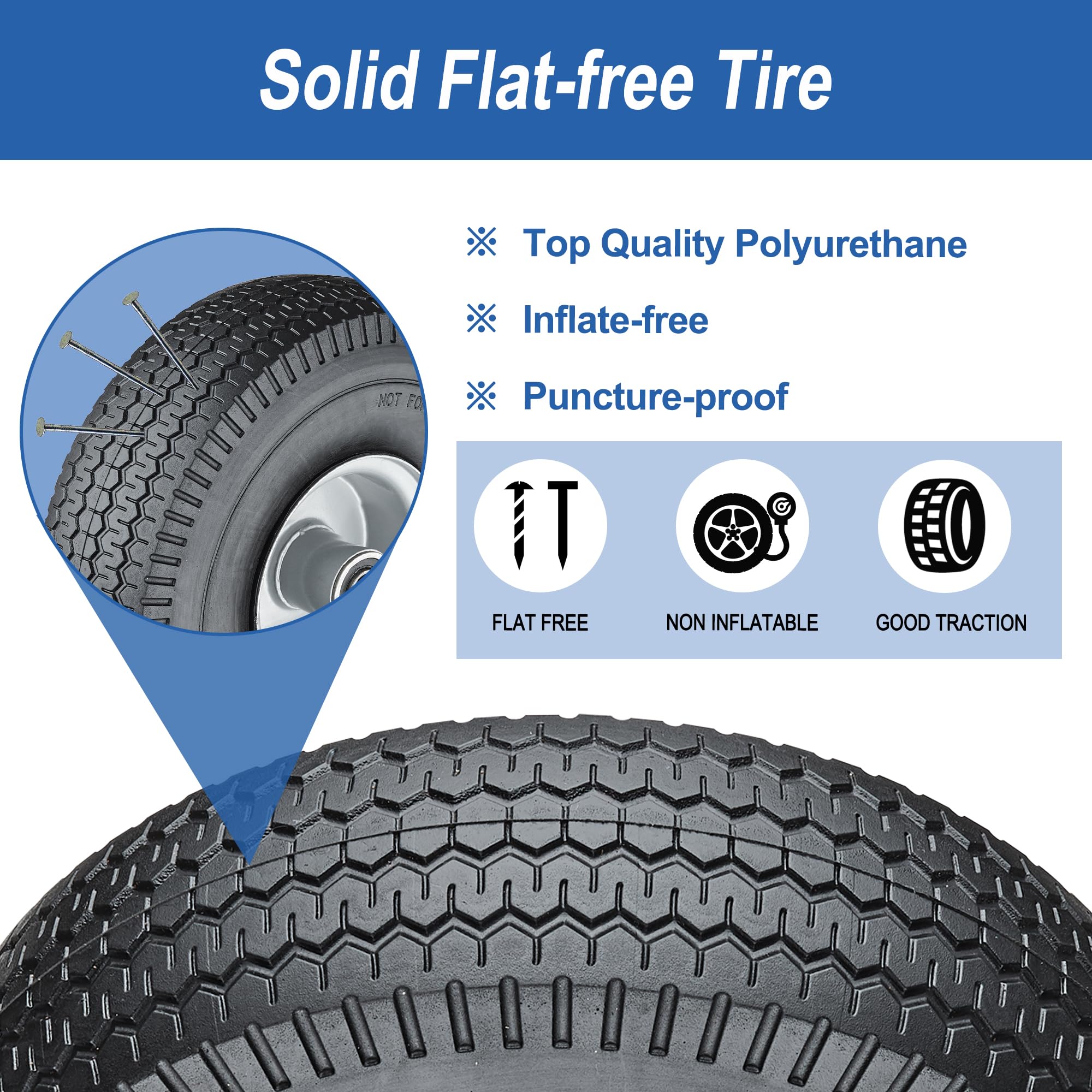 Cubesprings 410-350-4 tire axle bore 58 demonstrates easy mounting with 5/8-inch hole