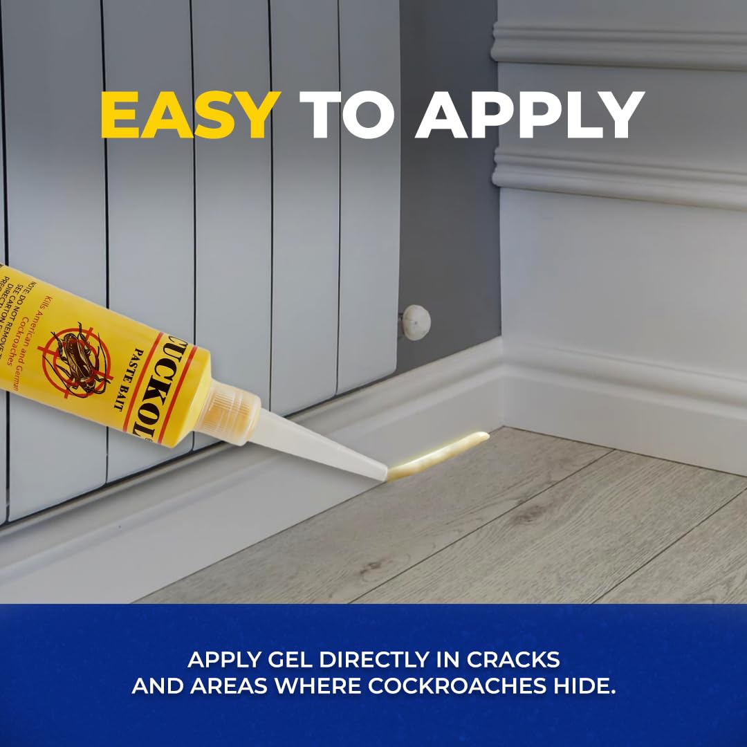 Cuckol targets German and American cockroaches with natural attractants.