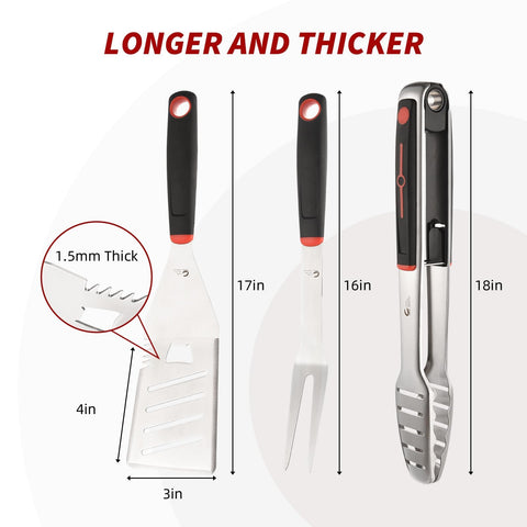 CuCut BBQ Tools Set fork with sharp point for reliable skewering
