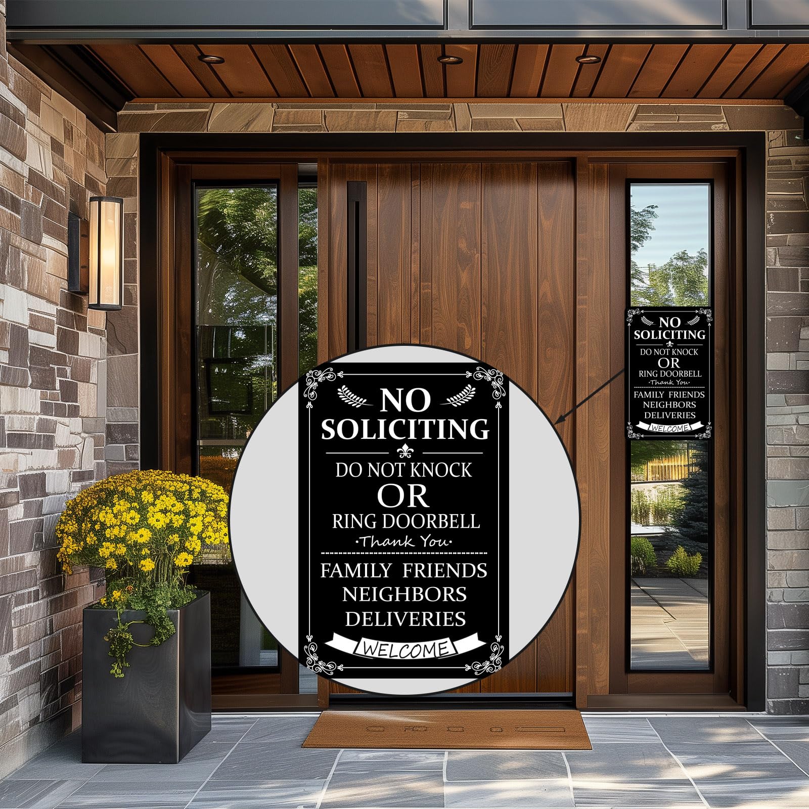 CUDIG durable aluminum sign withstands outdoor weather for long-term use