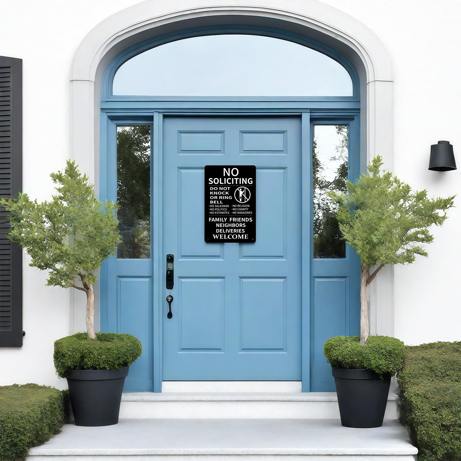 CUDIG Do Not Knock or Ring Doorbell prompt clearly guides visitors at a glance.