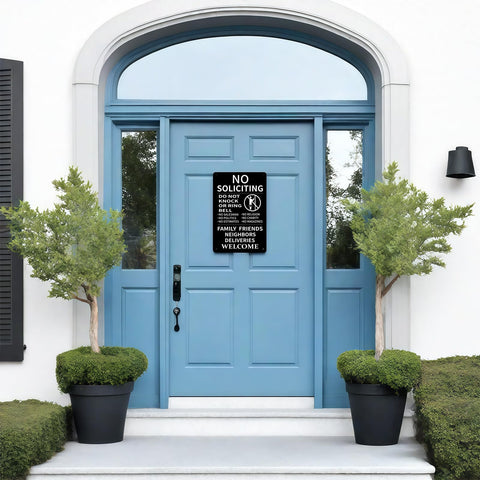 CUDIG Do Not Knock or Ring Doorbell prompt clearly guides visitors at a glance.
