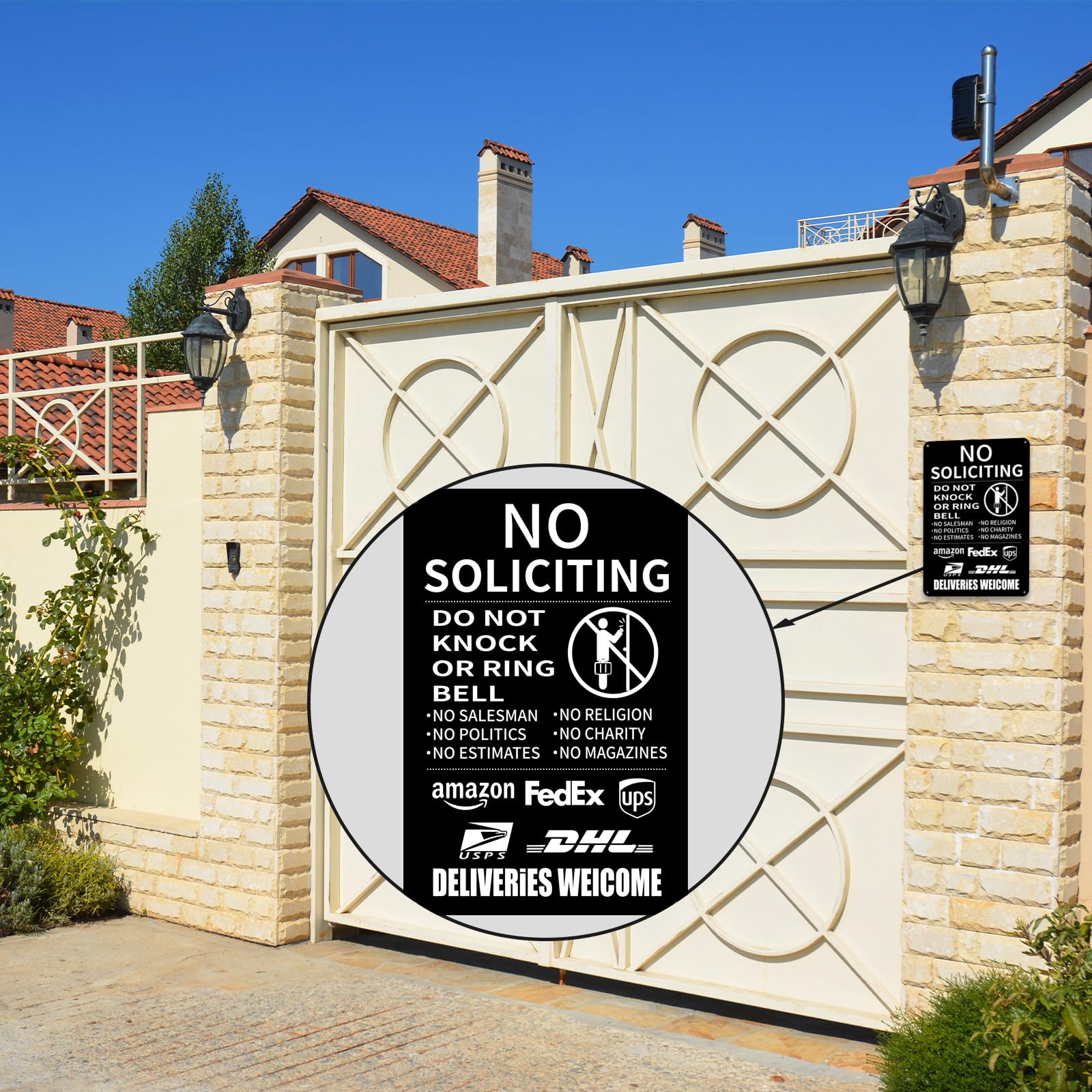 CUDIG door-sign-outdoor-porch-entrance-display suits entryways and boosts curb appeal