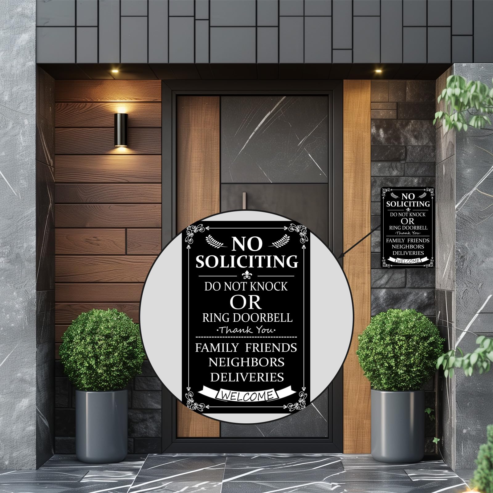 CUDIG sign helps couriers locate the entry for deliveries