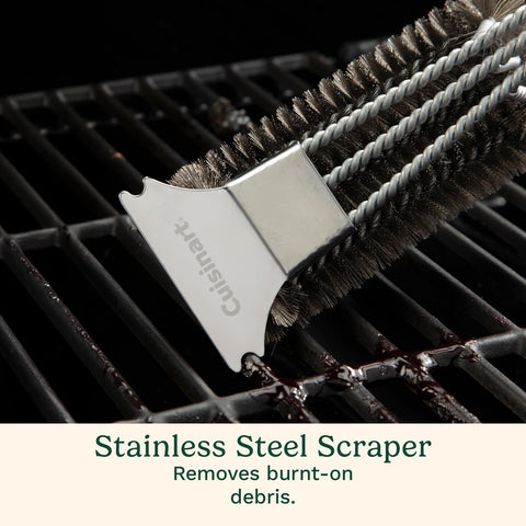 Cuisinart Angled Handle 17-inch grip reduces wrist strain during cleaning.