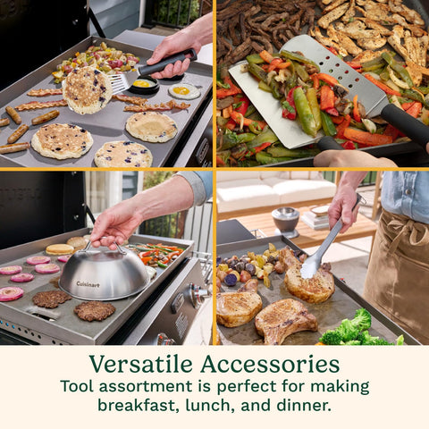 Cuisinart basting brush stainless for even sauces.