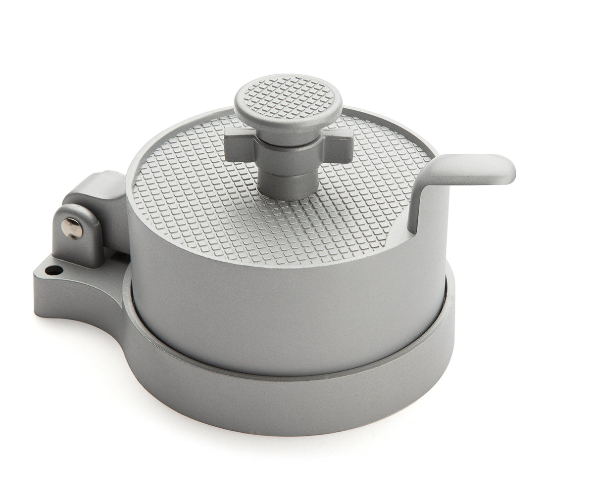 Cuisinart CABP-300 top view showing evenly shaped patties for grilling