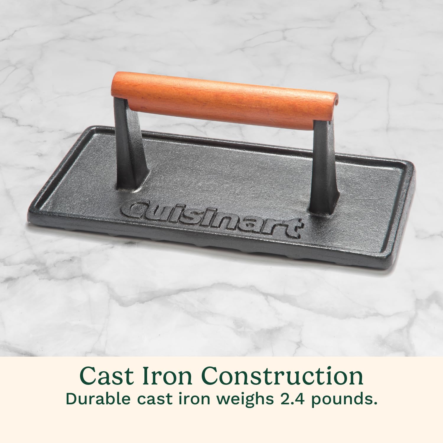 Cuisinart grill press used for paninis and grilled cheese perfection
