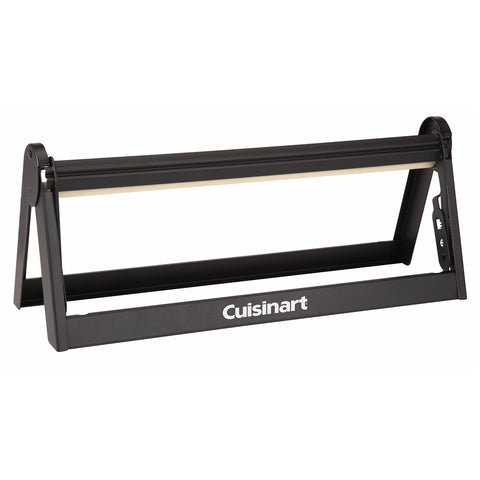 Cuisinart CBP-518 shows dowel holders for easy roll changes.