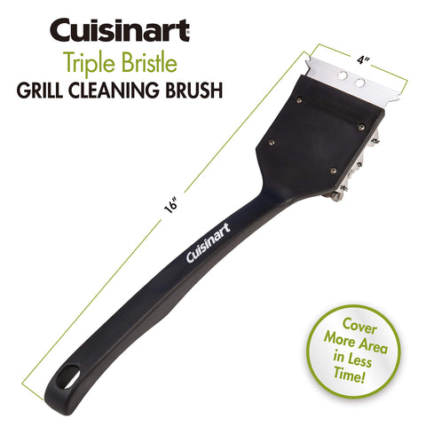Cuisinart CCB-100 built-in scraper tackles stubborn debris between grates.
