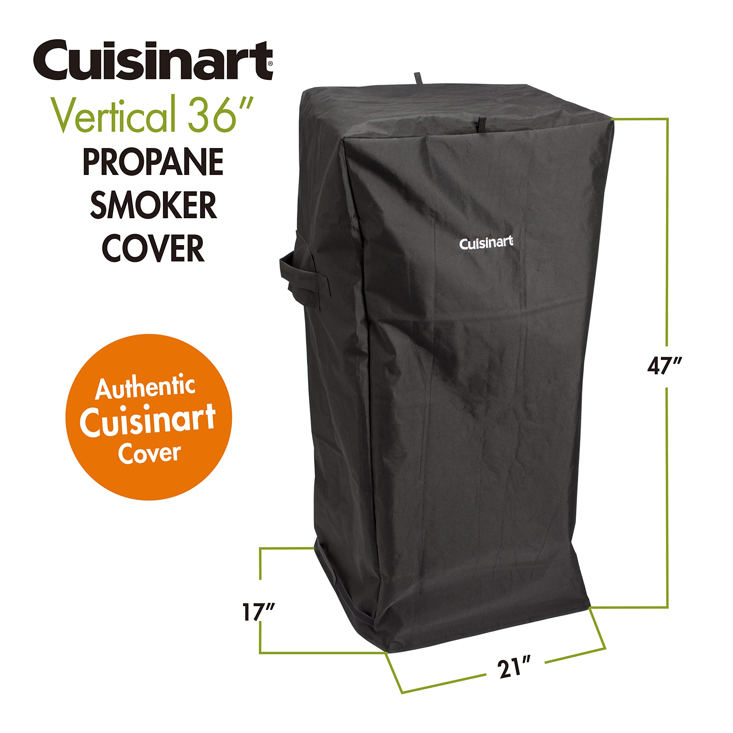Cuisinart CGC-10244 side view cover illustrating secure fit