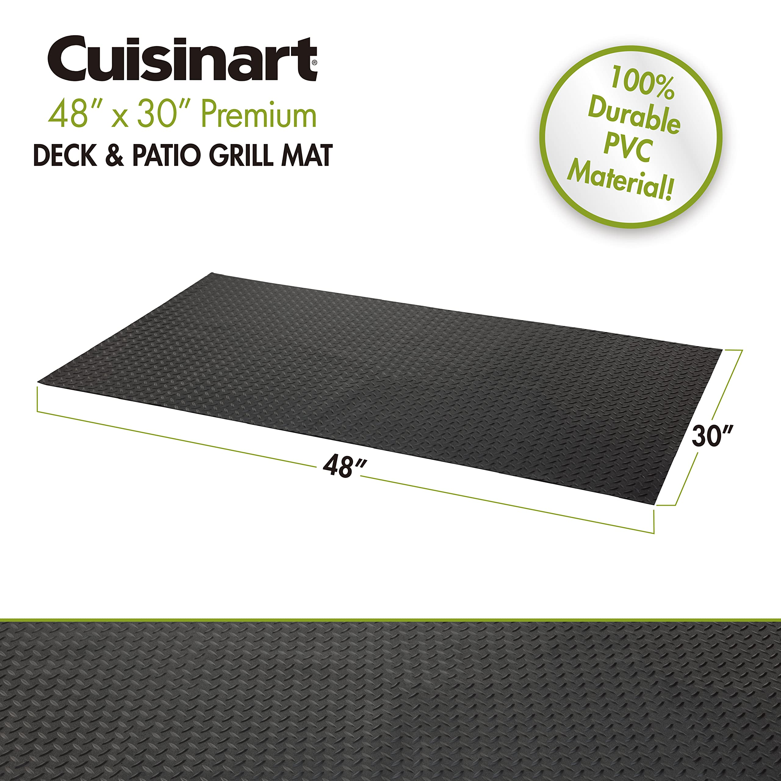Cuisinart CGMT-140 protects your deck from grease and spills during barbecues.