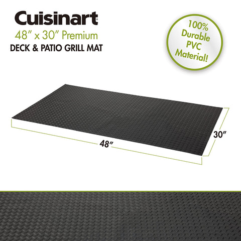 Cuisinart CGMT-140 protects your deck from grease and spills during barbecues.
