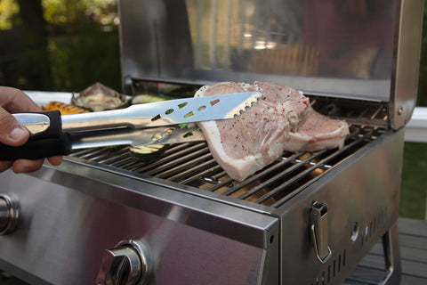 Cuisinart CGS-134BL grill tongs with elongated handles for safety