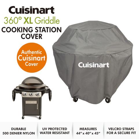 Cuisinart CGWM-057 XL 360° griddle cover side vents aid moisture control