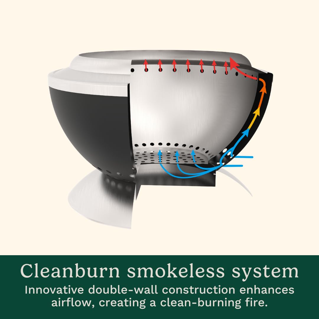 Cuisinart Cleanburn stainless steel exterior supports durable, long-lasting use.