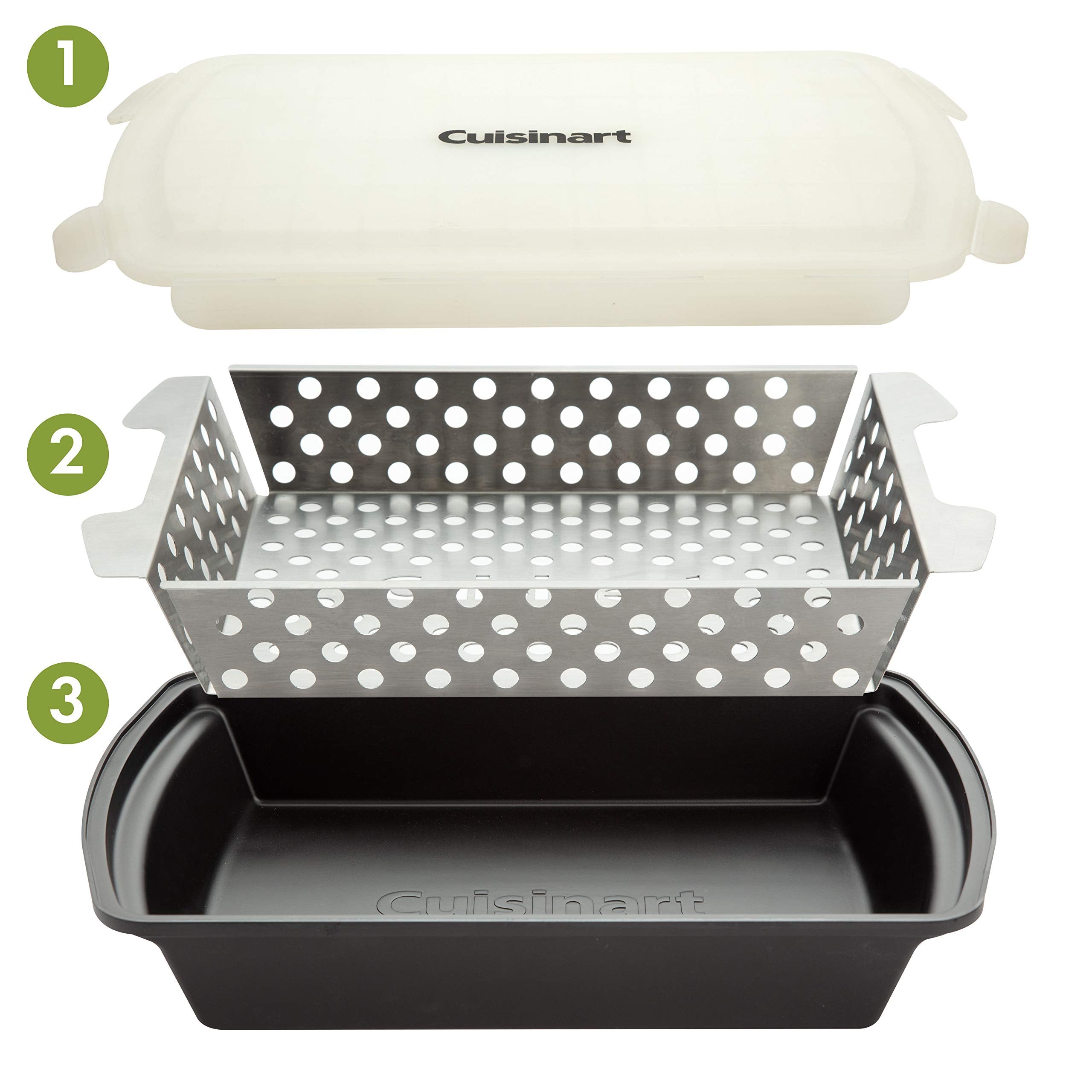 Cuisinart CMT-200 perforated surface for even grilling