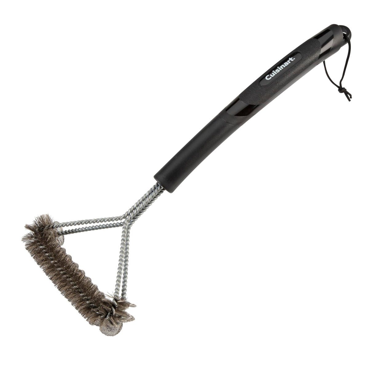 Cuisinart coil-bristle grill brush, 17-inch reach for cleaning grill sides and hard-to-reach areas