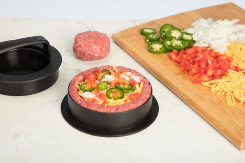 Cuisinart CSBP-200 half-pound patty setting for juicy burgers.