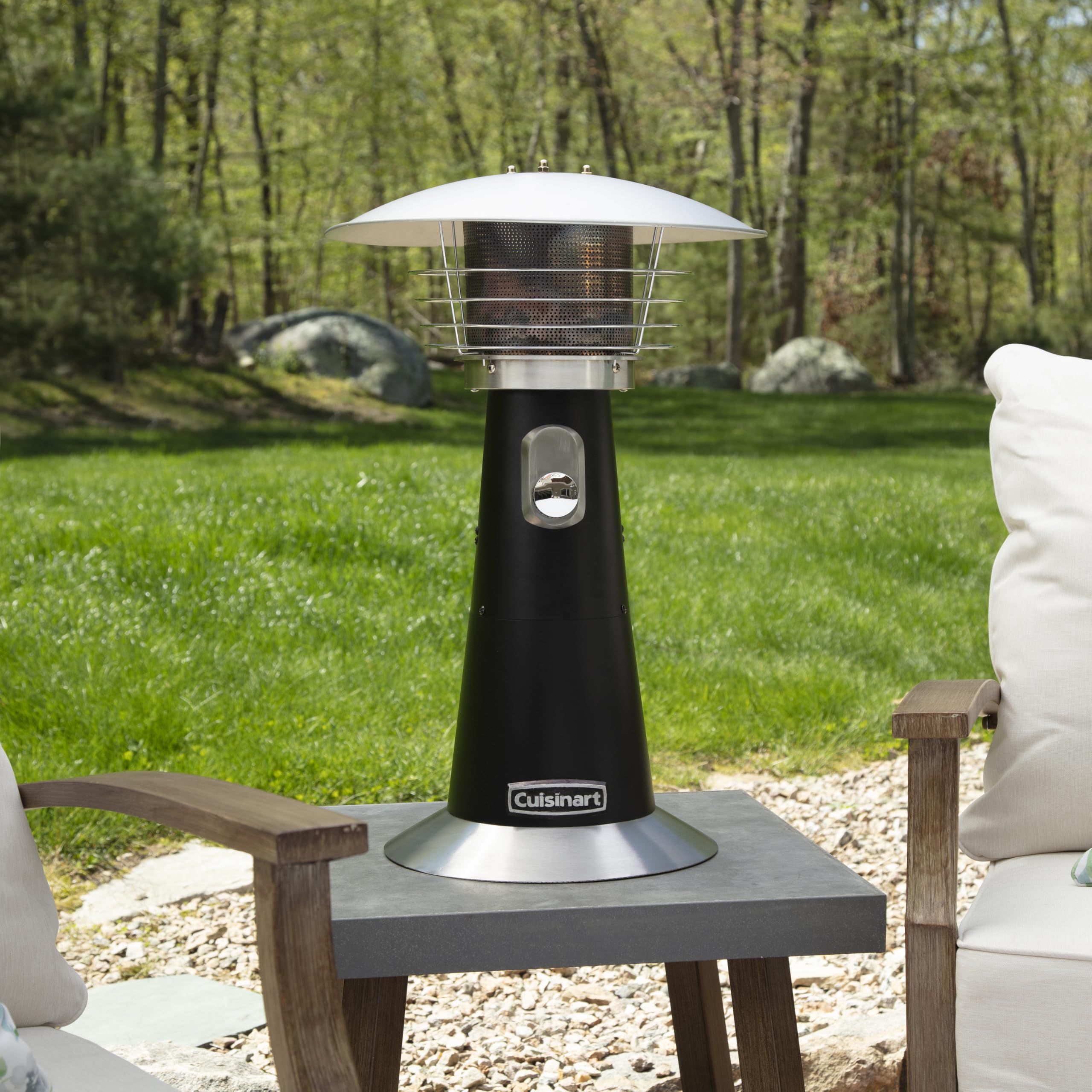 Cuisinart dining-ready warmth for cozy al fresco meals.