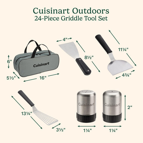 Cuisinart griddle spatulas round turner stainless for quick flipping.